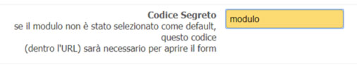 codice segreto url form aMember