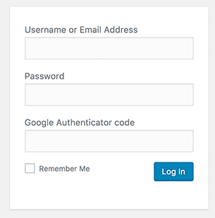 Google Authenticator plugin WordPress per autenticazione a 2 fattori