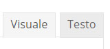 Wordpress passare da Visuale a Testo HTML