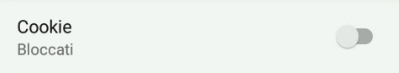 Chrome Mobile Impostazioni cookie