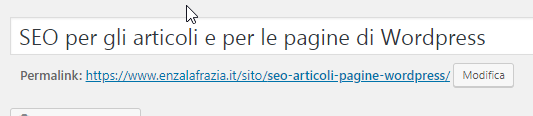 slug seo per articoli wordpress