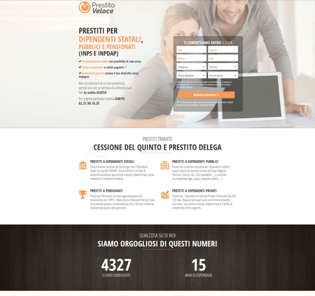 Prestito-Veloce.eu creazione sito web