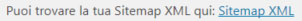 Puoi trovare la tua Sitemap XML qui: Sitemap XML - YOAST SEO WordPress