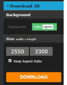 Onlineecovercreator.com impostazioni immagine
