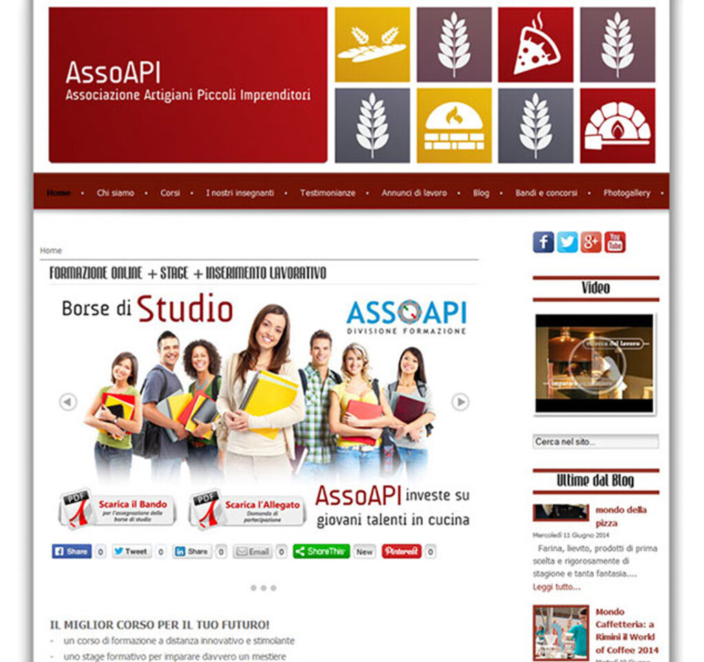 AssoAPI creazione sito web