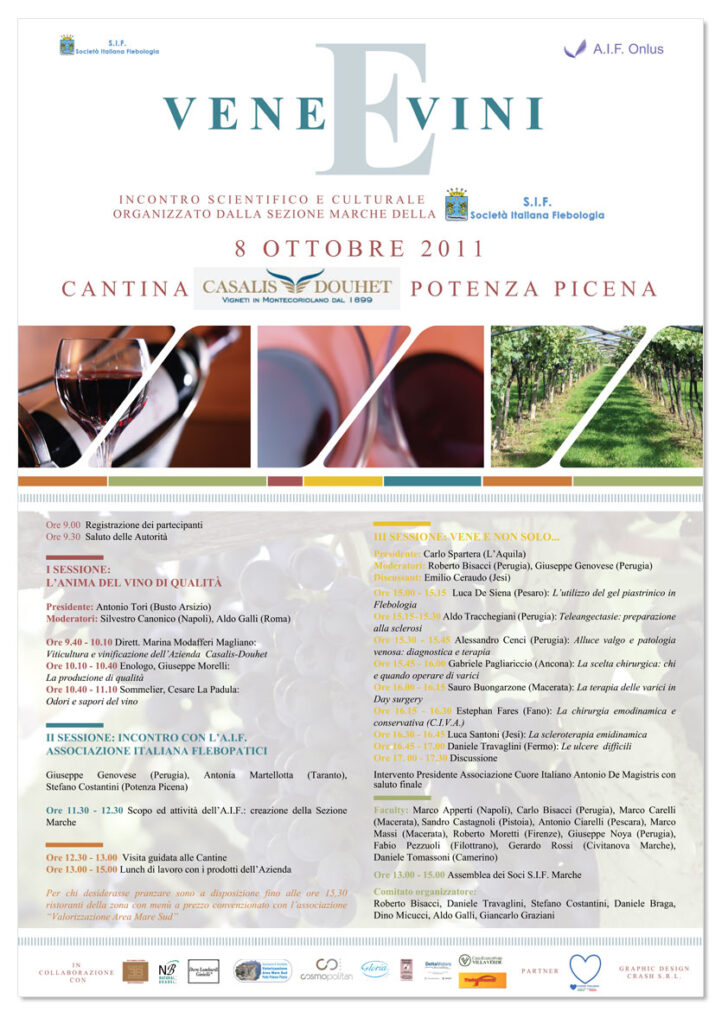 Vene e Vini creazione grafica locandina