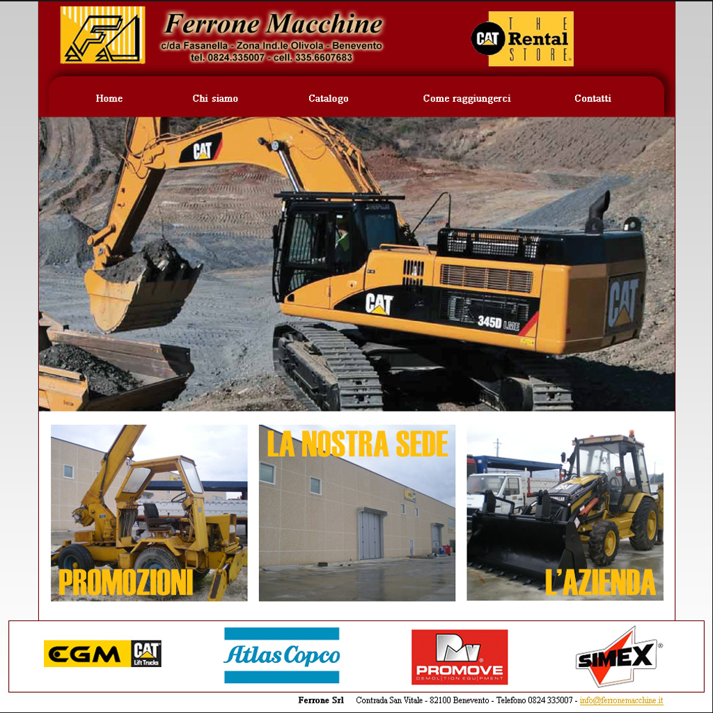 Ferrone Macchine creazione sito web