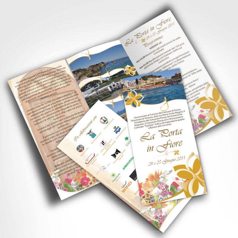 La Porta in Fiore Evento creazione grafica brochure