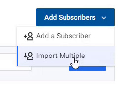 Aweber Add subscribers Import multiple