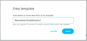 Crea template Getresponse
