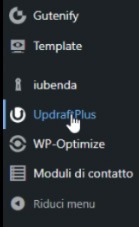 Plugin per il backup WordPress Updraft