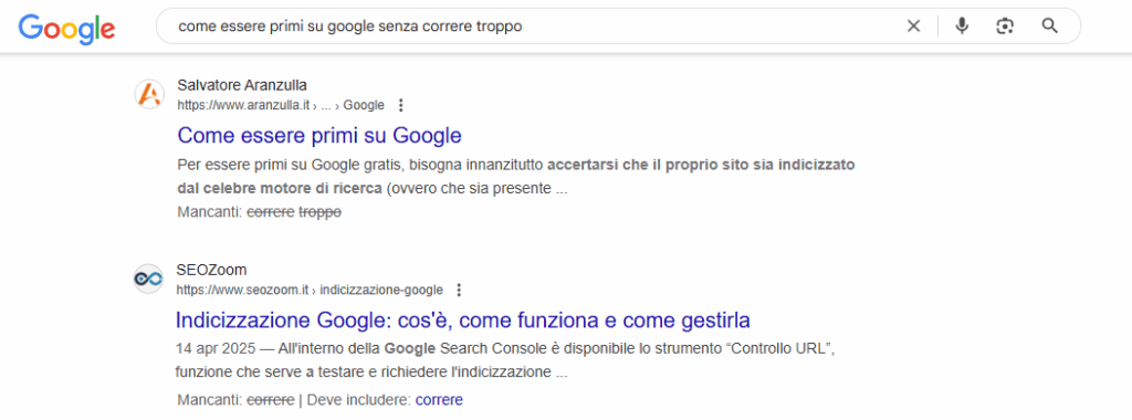 Come comparire nei primi risultati organici di Google