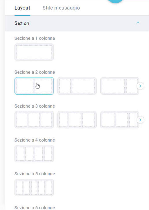 Sezioni template email Getresponse