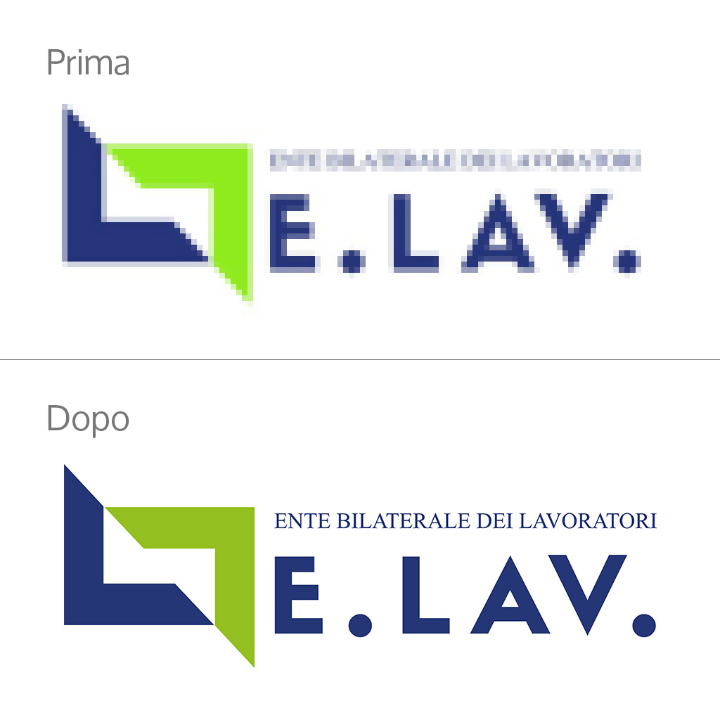 Vettorializzazione logo ELAV