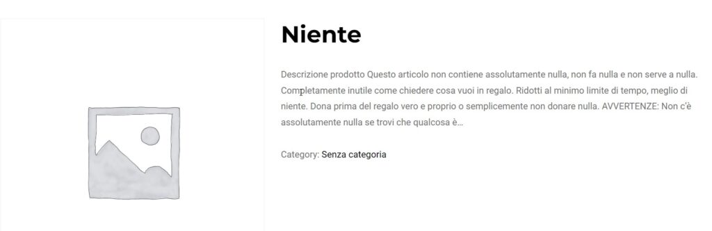 Woocommerce breve descrizione del prodotto