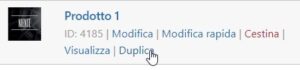 Woocommerce come duplicare prodotto