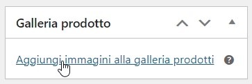 Woocommerce galleria immagini prodotto