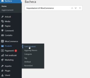 Woocommerce come inserire nuovo prodotto