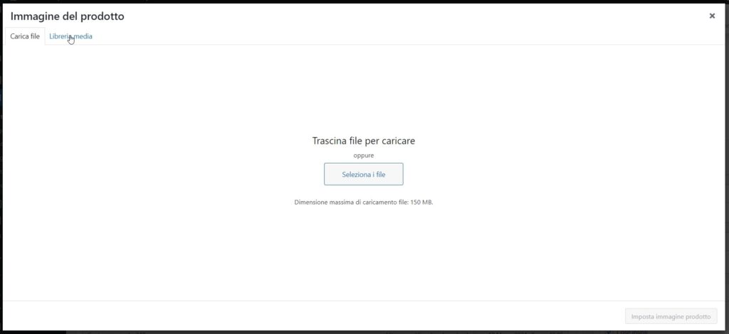 Wordpress come inserire immagini per i prodotti Woocommerce